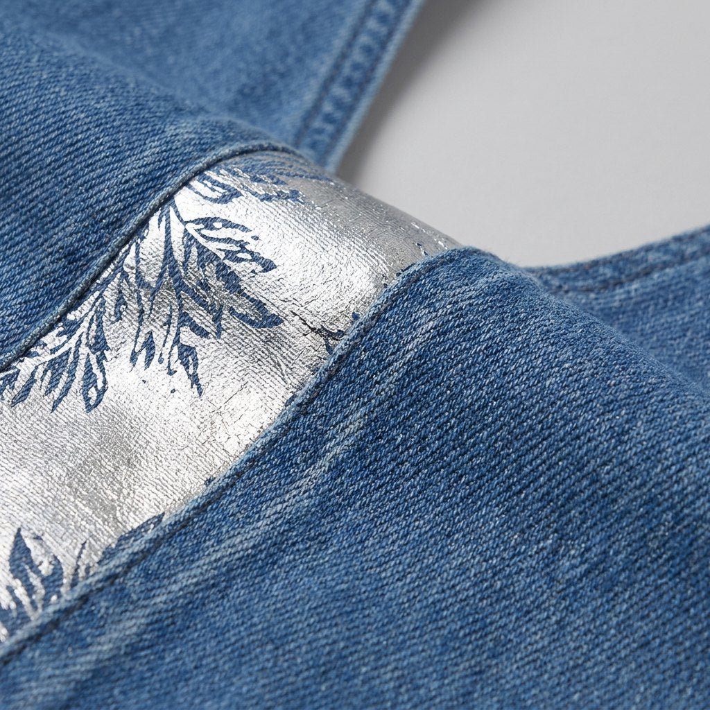Breezy | Denim Dress Asymmetrical Patchwork, Comfortable Fit for Women