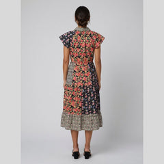 Breezy | Floral Midi Dress Cotton Blend, Flattering Fit