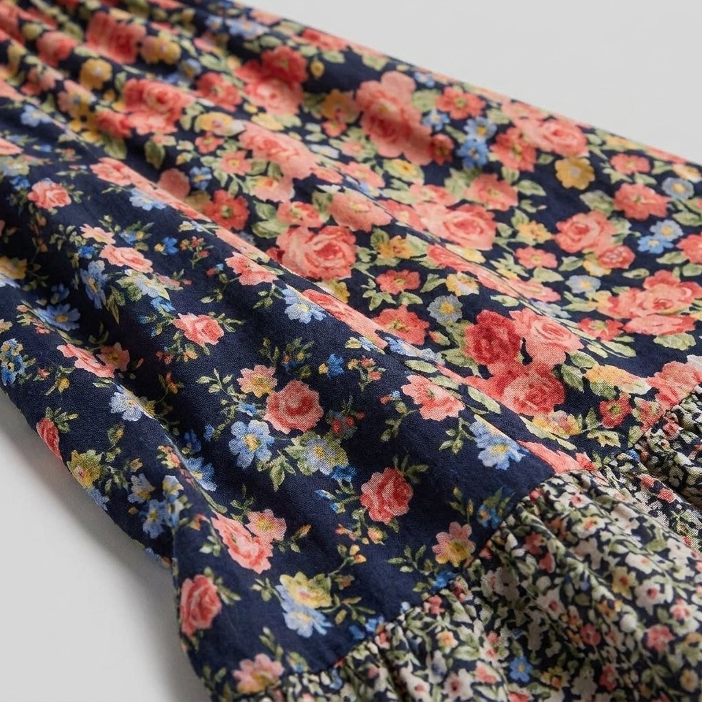 Breezy | Floral Midi Dress Cotton Blend, Flattering Fit