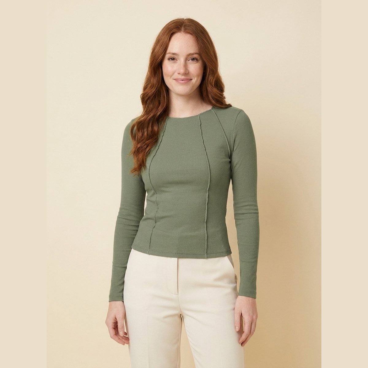 Breezy | Women's Top Slim Fit, Ribbed Texture