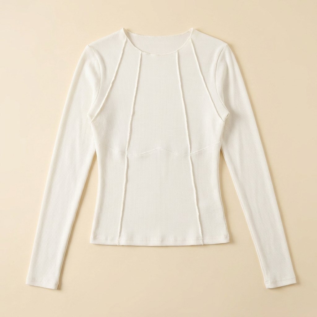 Breezy | Women's Top Slim Fit, Ribbed Texture