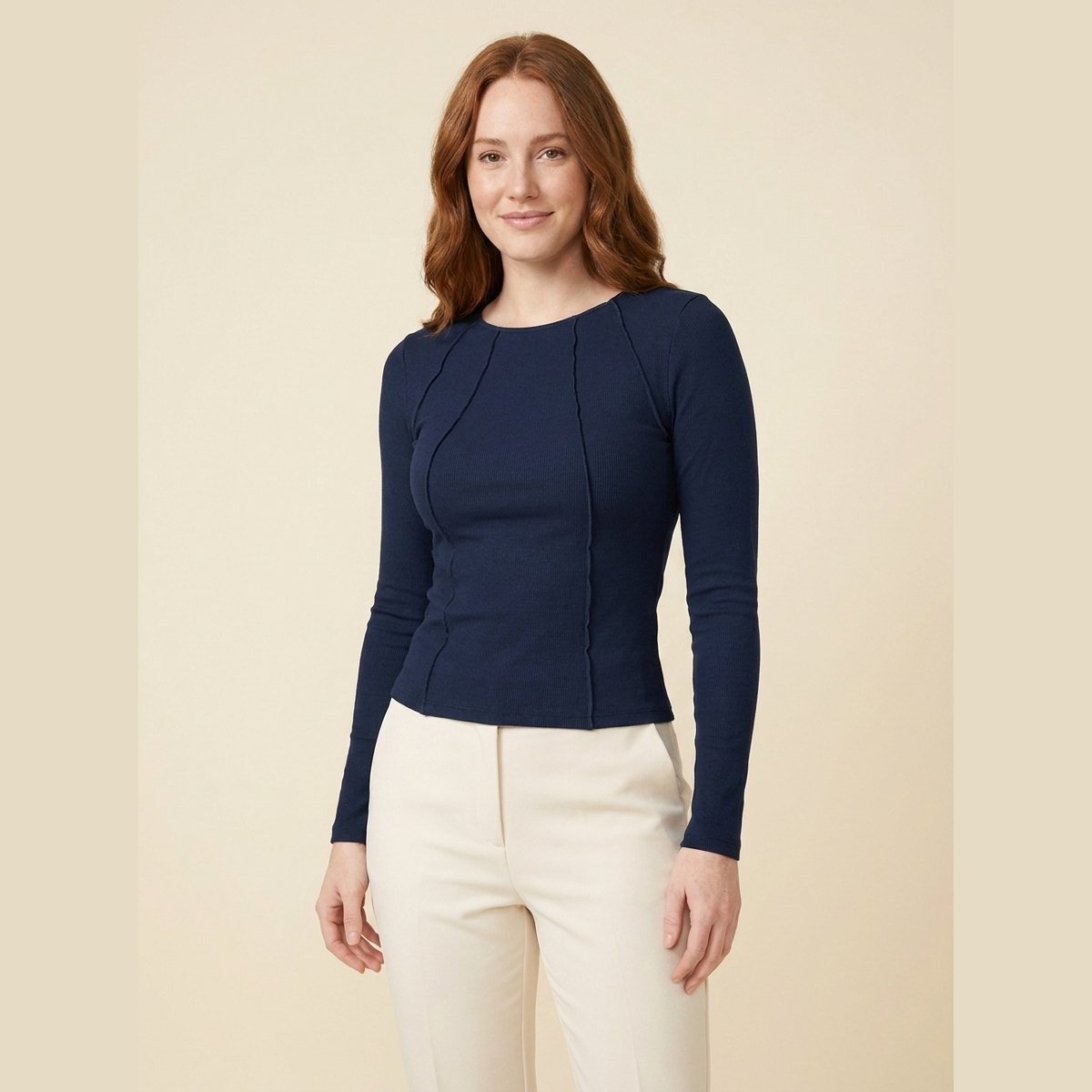 Breezy | Women's Top Slim Fit, Ribbed Texture