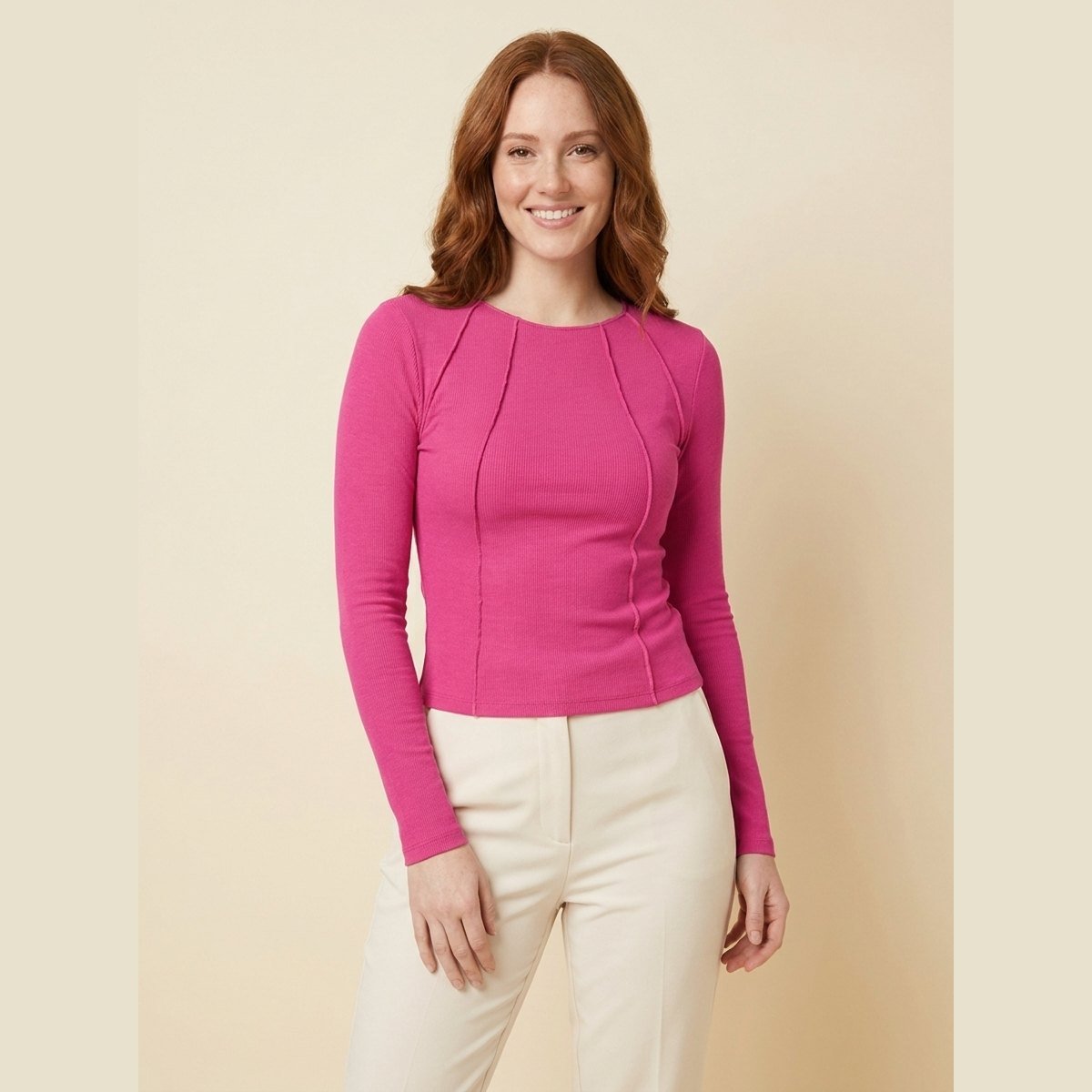 Breezy | Women's Top Slim Fit, Ribbed Texture