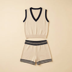 Breezy | Sports Set Soft Knit, Sleeveless Top and Shorts