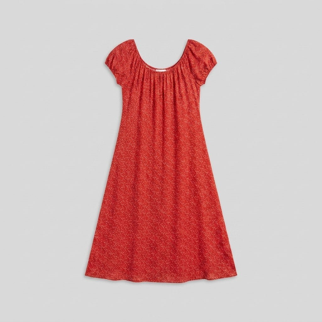 Breezy | Summer Dress A-Line, Back-Tie, Midi