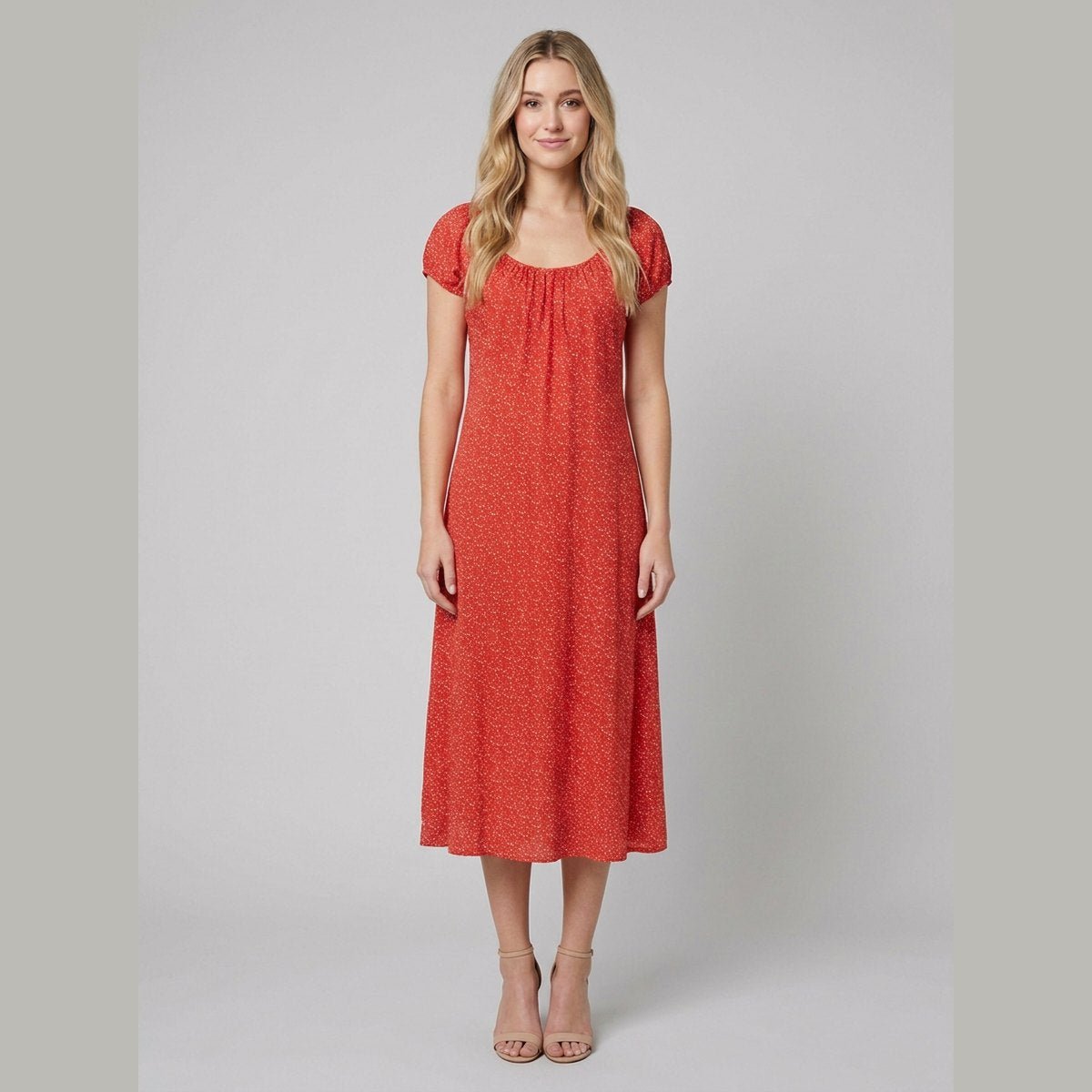Breezy | Summer Dress A-Line, Back-Tie, Midi
