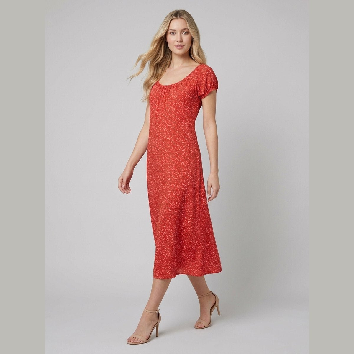Breezy | Summer Dress A-Line, Back-Tie, Midi