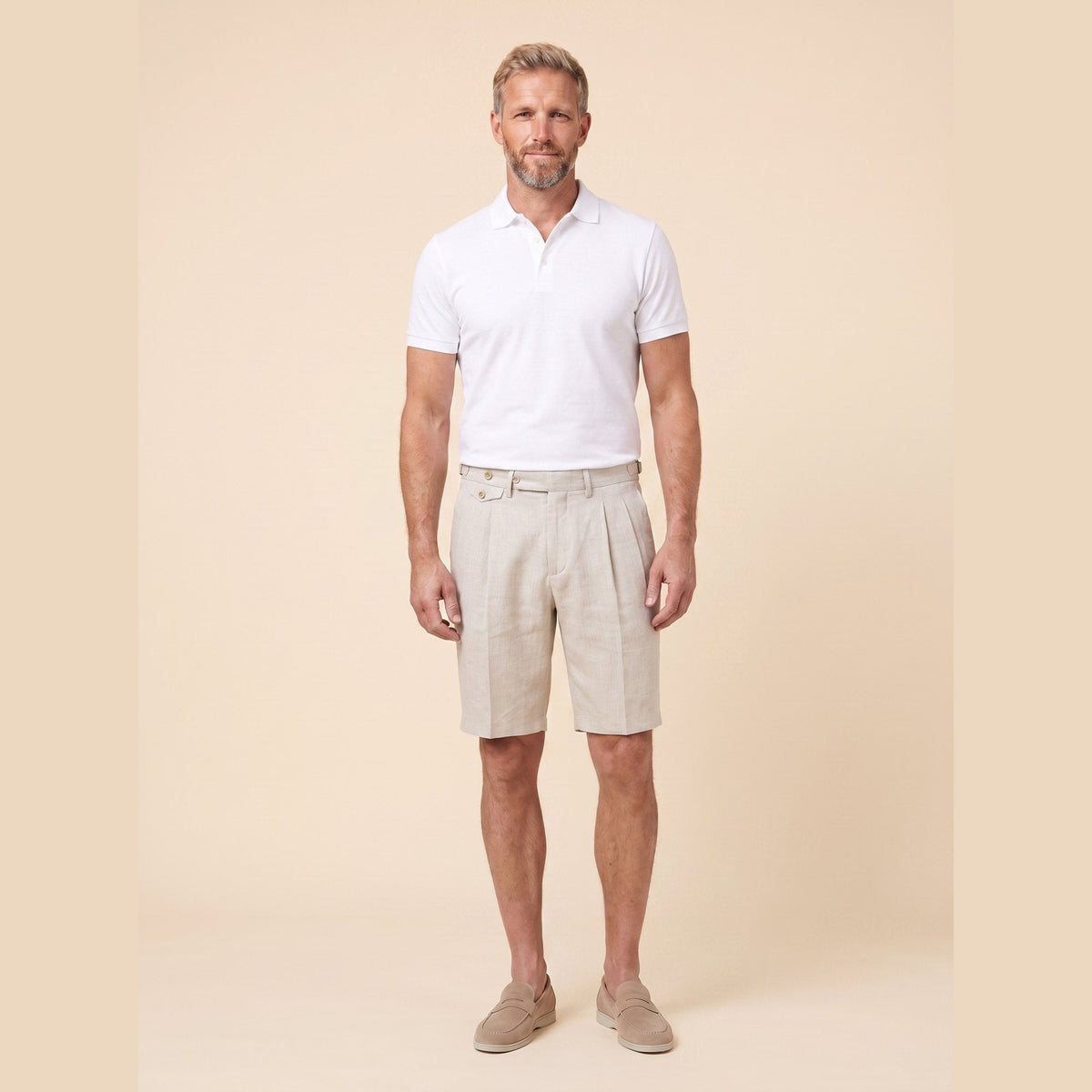 Brenlin Bermuda Shorts | Relaxed Fit Linen, Casual Summer Style