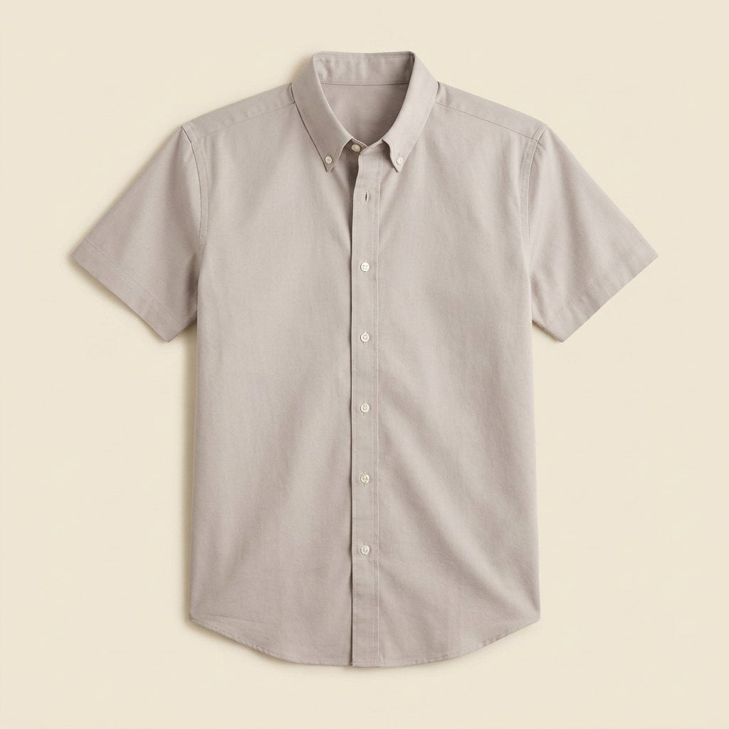 Caden Casual Shirt | Cotton Twill, Short Sleeve, Button Down Collar