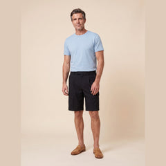Caden Men's Cargo Shorts | Black Stretch Wool, Relaxed Fit, Multiple Pockets