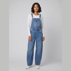 Cali | Denim Overalls for Women Soft-Washed Cotton, Wide-Leg Design