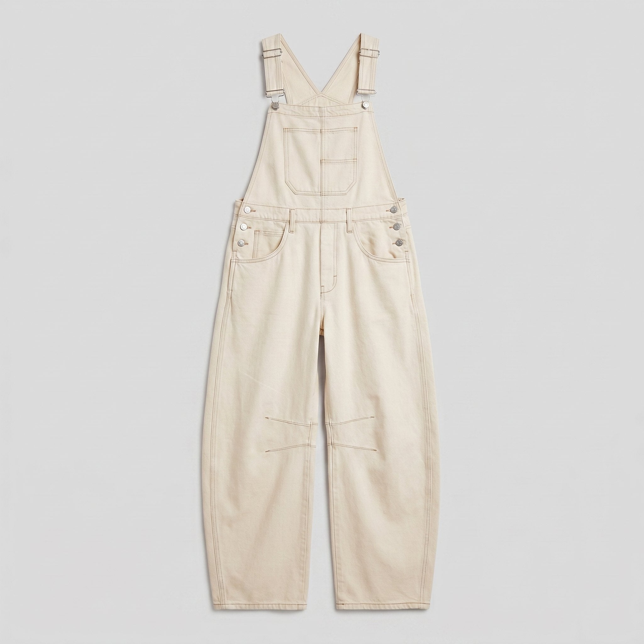 Cali | Denim Overalls for Women Soft-Washed Cotton, Wide-Leg Design