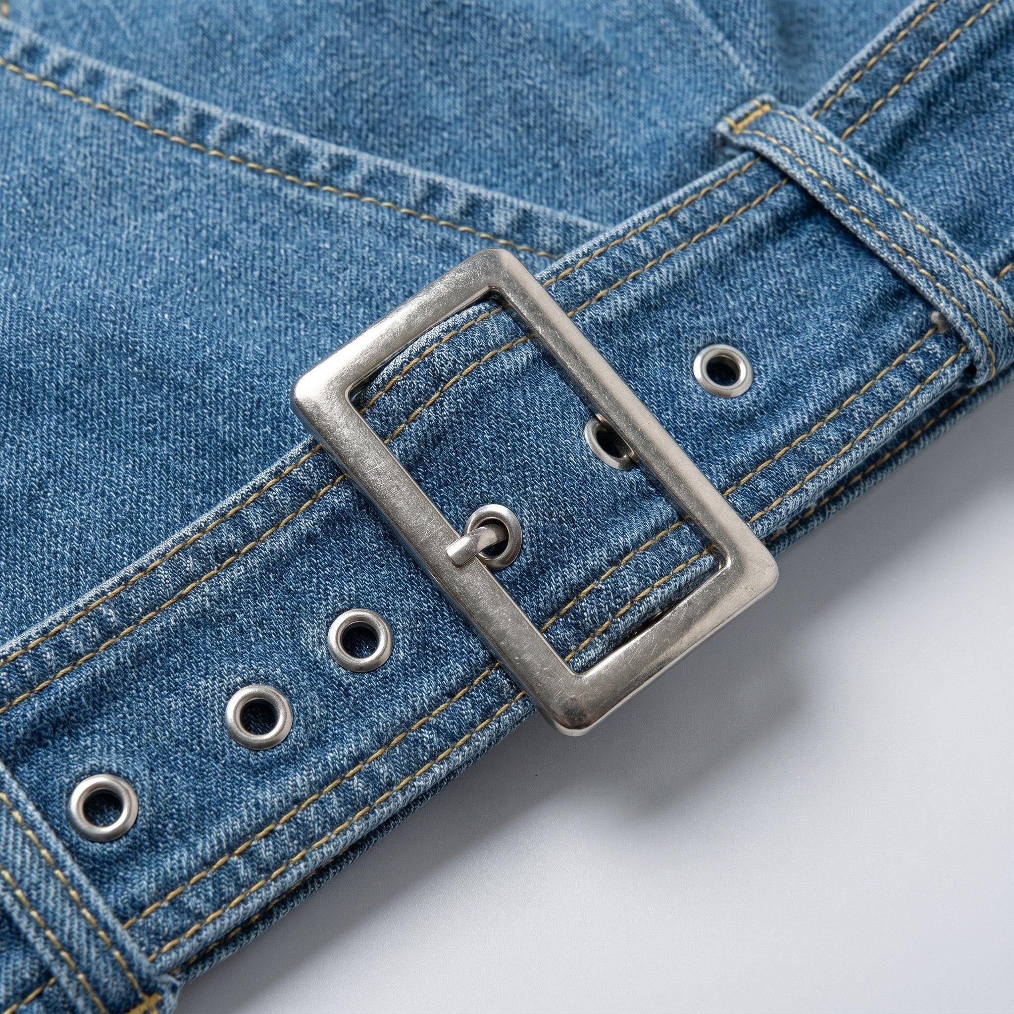 Celeste | Halter Denim Dress
