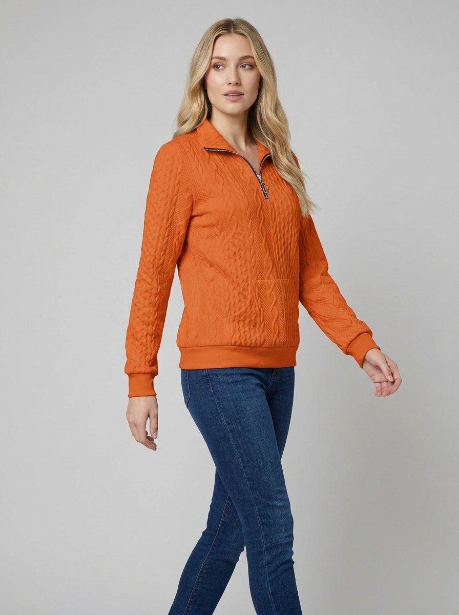 Celeste | Soft Knit Zip Sweater