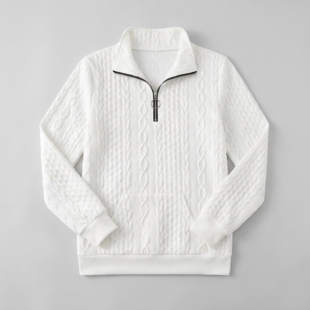 Celeste | Soft Knit Zip Sweater