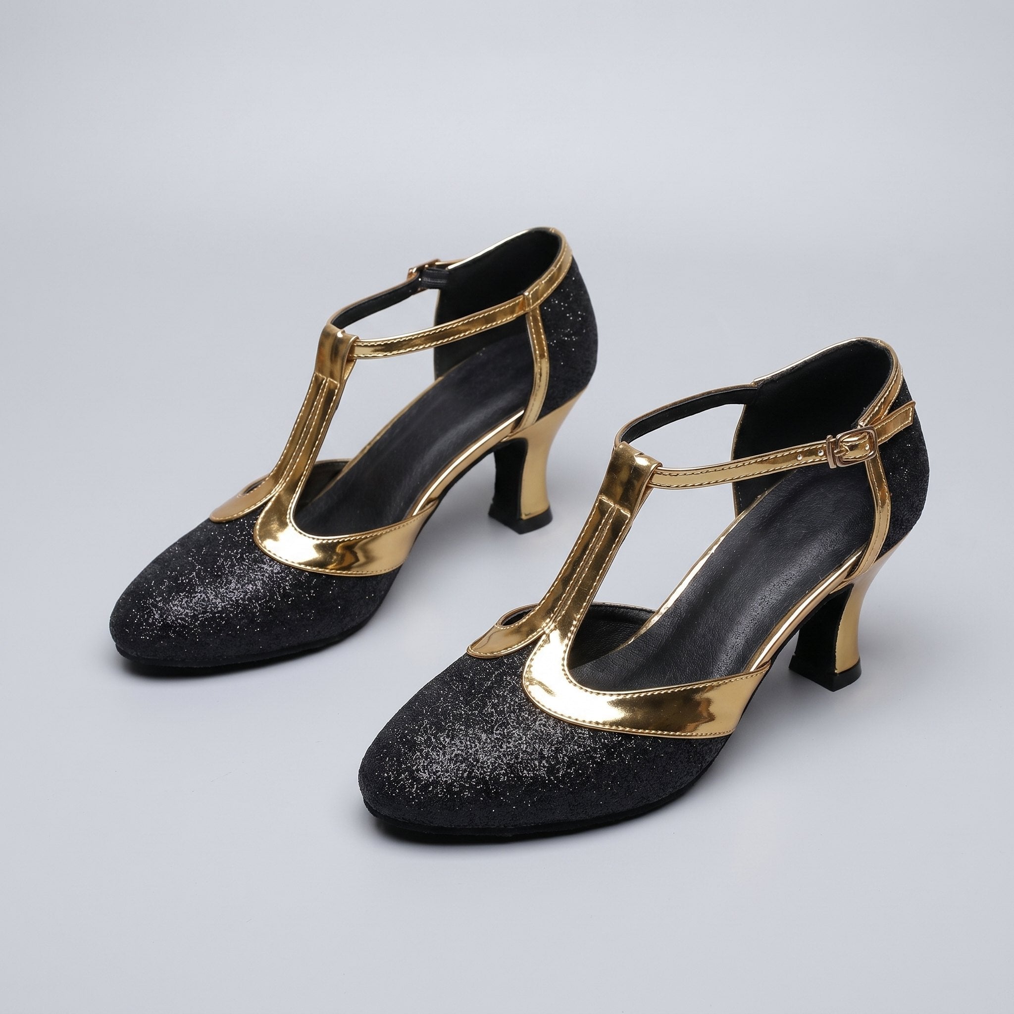 Chi | Luxe T-Strap Dance Heels Leatherette Ballroom Shoes
