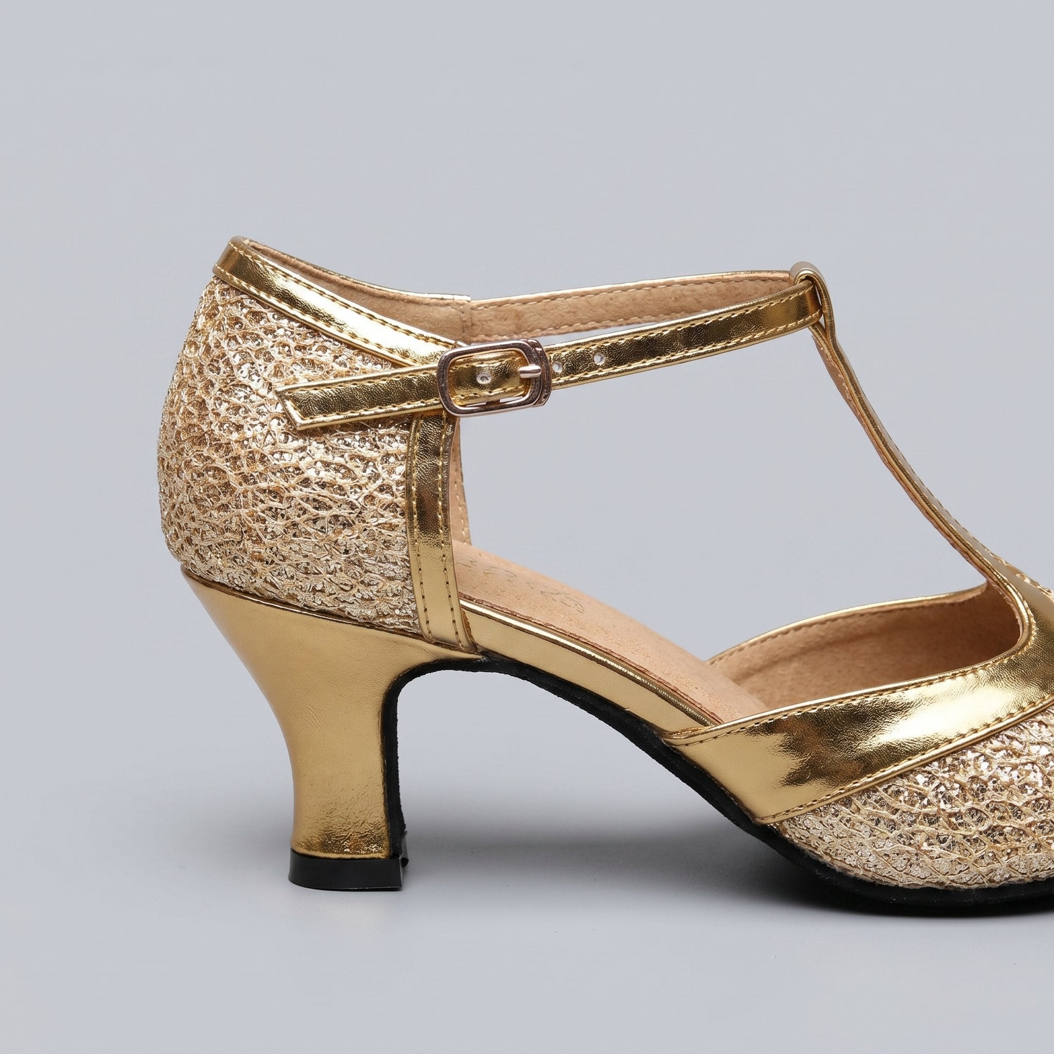Chi | Luxe T-Strap Dance Heels Leatherette Ballroom Shoes