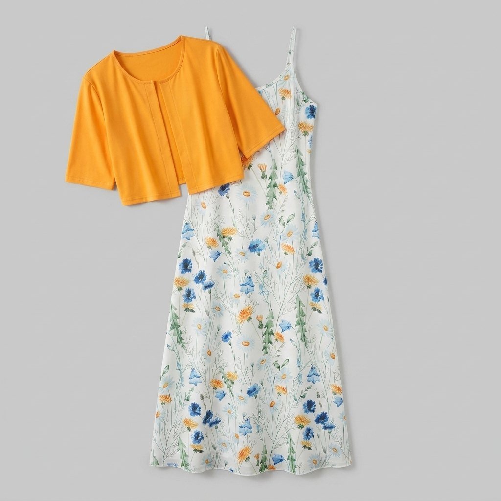 Chico | Floral Dress Lightweight, Elegant Two-Piece Summer Dress for Women
