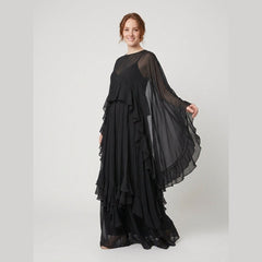 Cindy | Chiffon Dress, Sheer Layered Maxi, Perfect for Weddings and Summer Events
