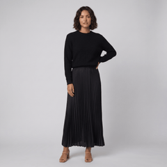 Clara | Chic Pullover and Pleated Skirt Set