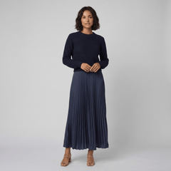Clara | Chic Pullover and Pleated Skirt Set