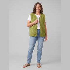 Cleo Fleece Vest Women | High-Pile Sherpa, Oversized Fit