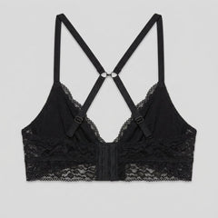 Cleo Wireless Bralette | Animal-Motif Lace, Non-Padded