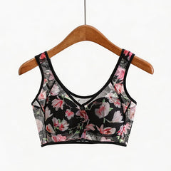 Cora Floral Bra | Wide Straps, Wire-Free Comfort, Plus Size