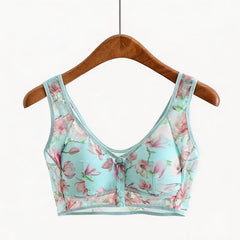 Cora Floral Bra | Wide Straps, Wire-Free Comfort, Plus Size