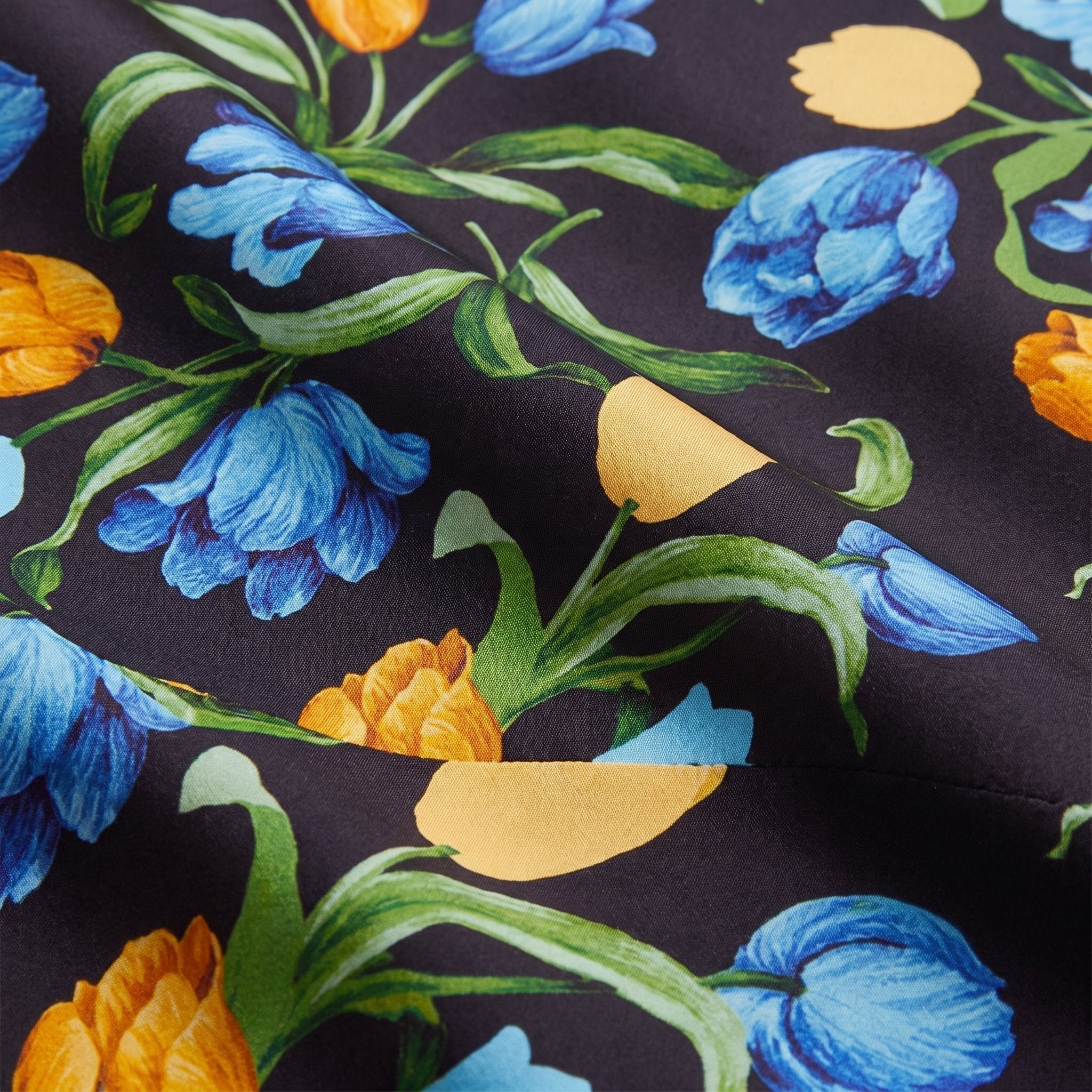 Cora Midi Skirt | Black Floral Print, Bias Cut, Flattering Fit