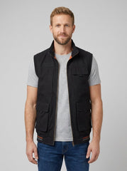 Crispin | Sleeveless Vest With Multi Pocket