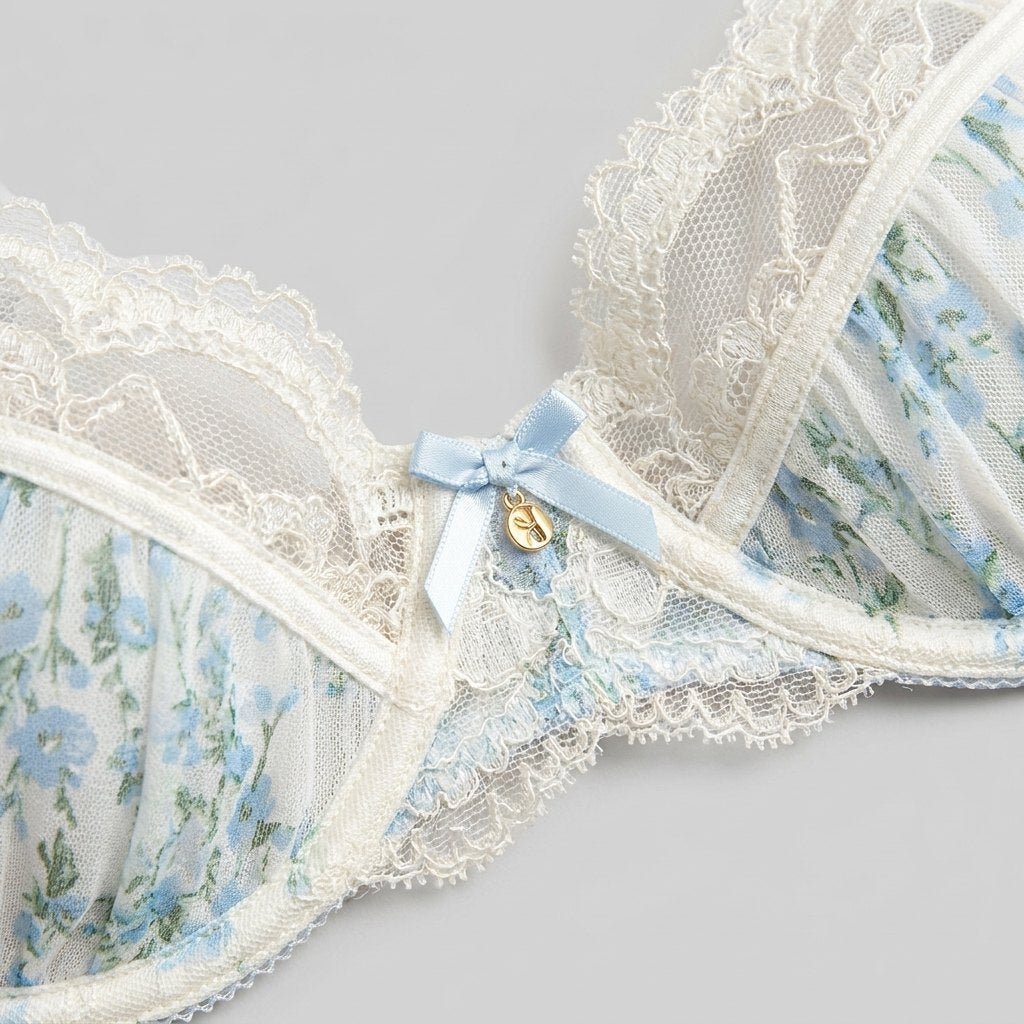 Dahlia Balcony Bra | Floral Chiffon, Underwired Fit