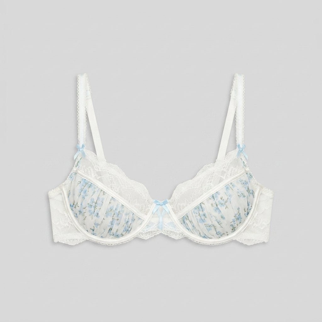Dahlia Balcony Bra | Floral Chiffon, Underwired Fit