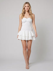 Dahlia | Smocked Strapless Mini Dress