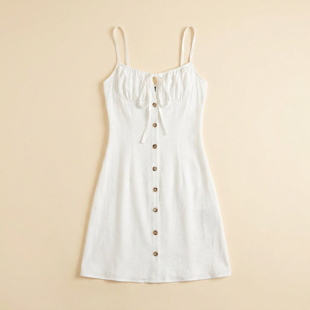 Daisy | Summer Dress Cotton Blend, Regular Fit