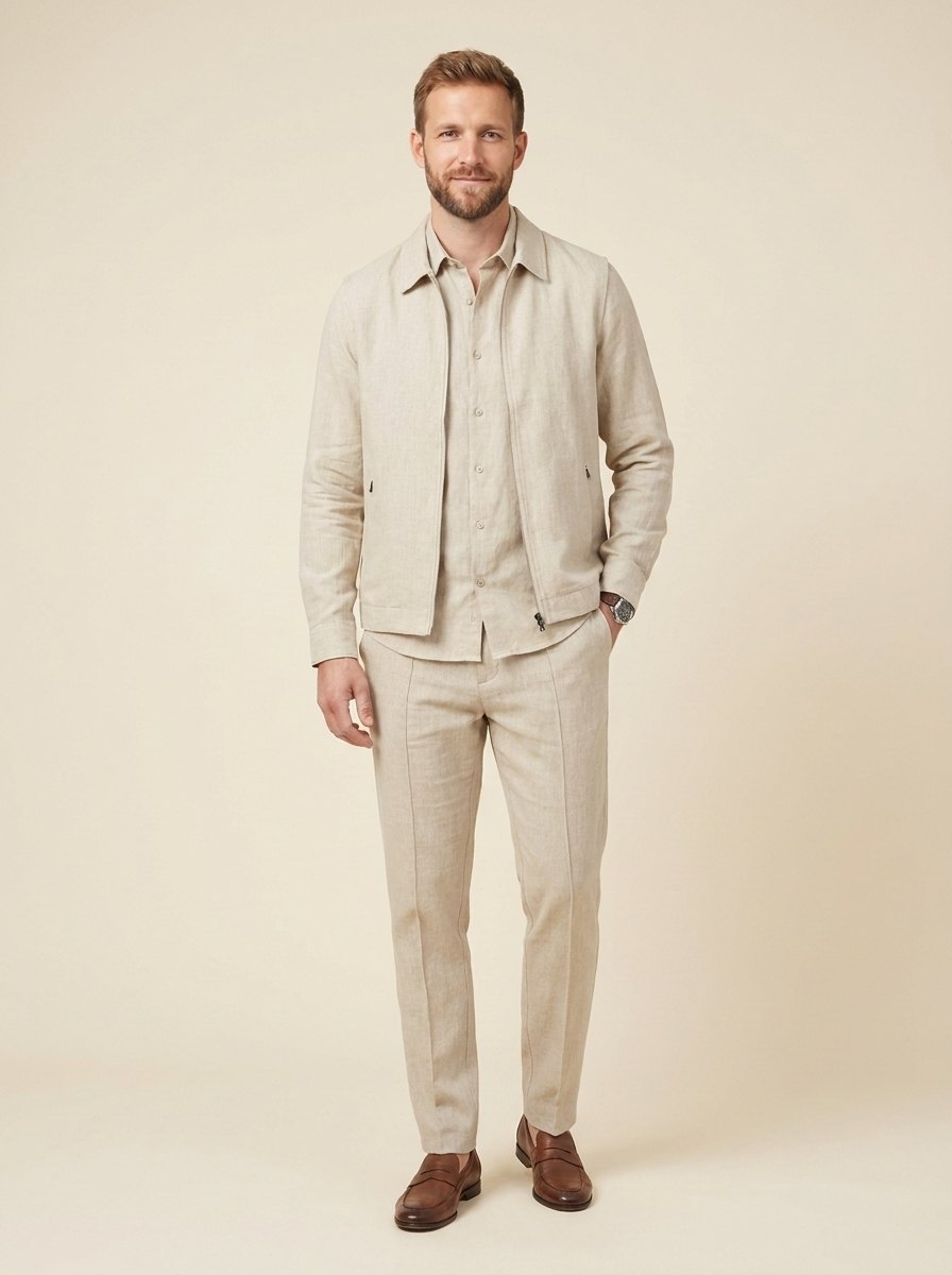 DARIO | Men's Set with Zip Vest
