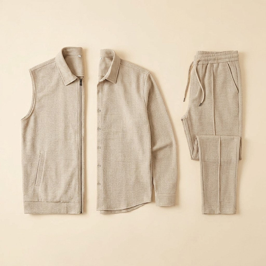 DARIO | Men's Set with Zip Vest