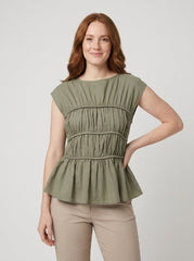 Dashi | Peplum Top