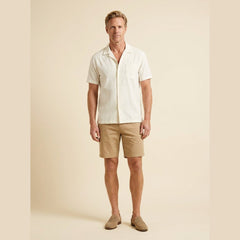Daxon Shirt | Organic Cotton, Embroidered Stripe