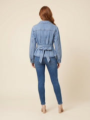 Denim | Tie-Up Long Sleeve Shirt