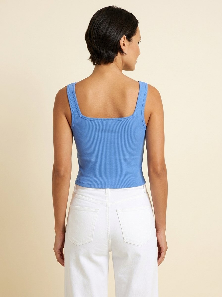 Diva | Crop Tank Top Soft, Slim-Fit, Integrated Bra Support