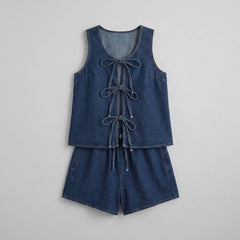 Doretta | Denim Tie Set