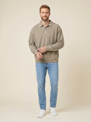 Edgar | Long Sleeve Polo Shirt