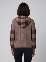 Elysia Hoodie Sweater | Ultra-Soft Cable Knit, Relaxed Fit