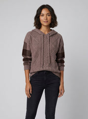 Elysia Hoodie Sweater | Ultra-Soft Cable Knit, Relaxed Fit