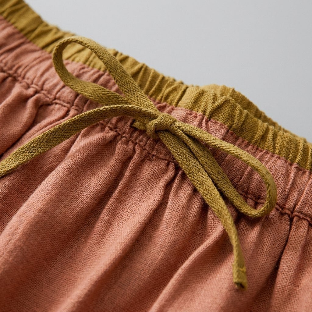 Elysia | Organic Linen Skirt, A-Line Design, Knee-Length