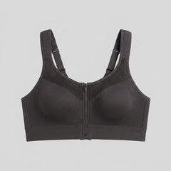 Elysia Sports Bra | Breathable, Adjustable Straps, Front Zipper