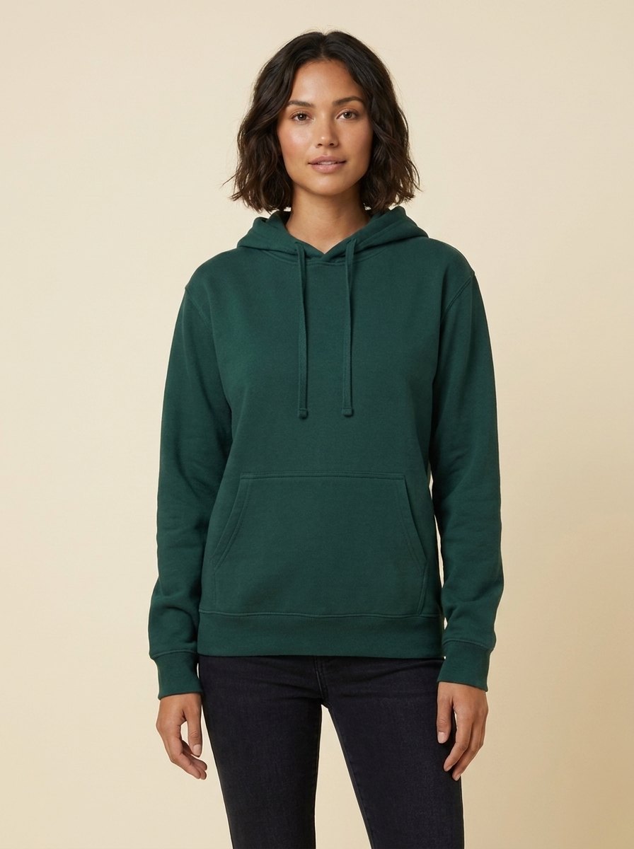 Elysian Basic Hoodie | Unisex Soft Polyester, Classic Pullover Style