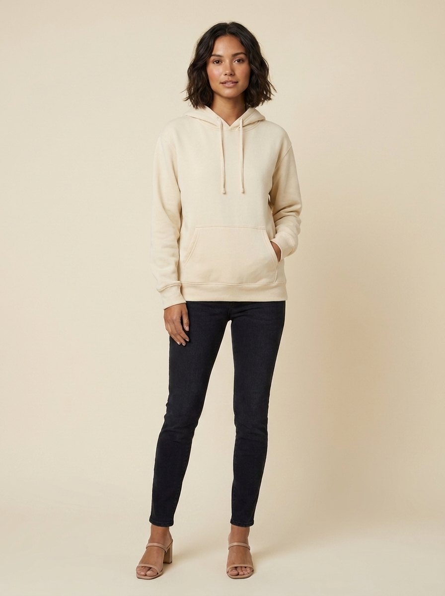 Elysian Basic Hoodie | Unisex Soft Polyester, Classic Pullover Style