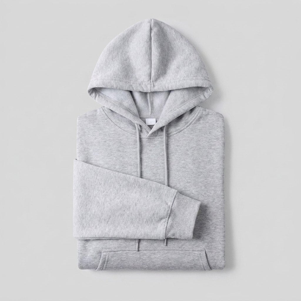 Elysian Basic Hoodie | Unisex Soft Polyester, Classic Pullover Style